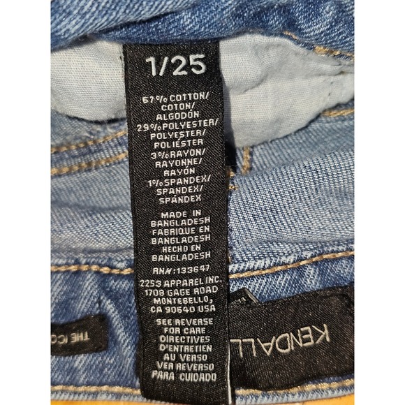 kendall & kylie jeans womens size 1/25 the icon straight high rise distressed - Picture 11 of 15
